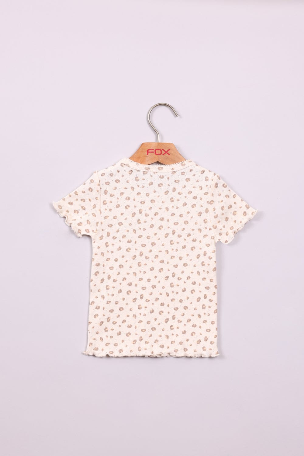 FOX תינוקות בנות חולצה חולצת ריב עם הדפס חולצת ריב עם הדפס