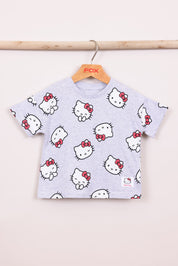 FOX תינוקות בנות חולצה מארז 2 חולצות ממותגות הלו קיטי מארז 2 חולצות ממותגות הלו קיטי