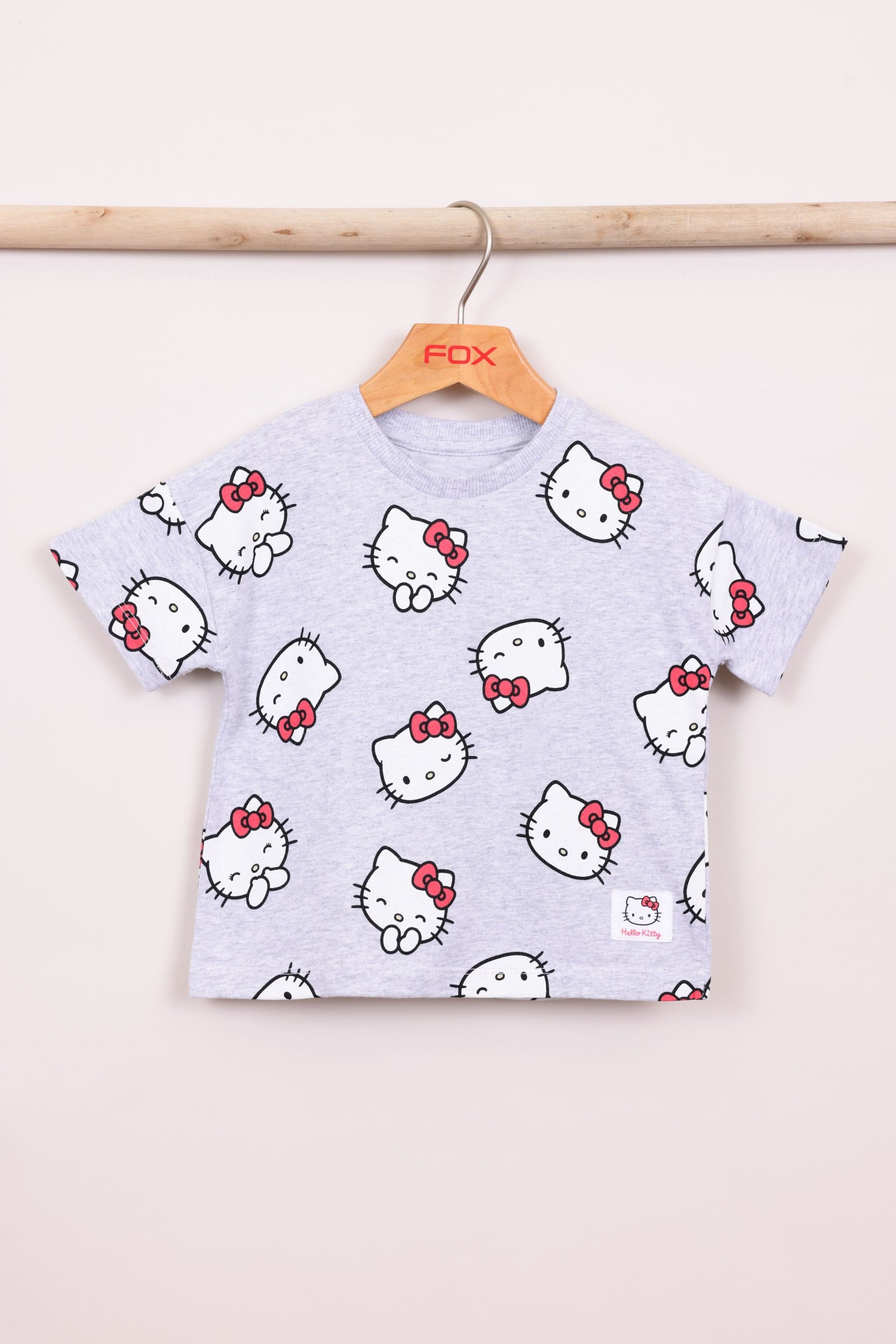 FOX תינוקות בנות חולצה מארז 2 חולצות ממותגות הלו קיטי מארז 2 חולצות ממותגות הלו קיטי