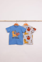 FOX תינוקות בנים חולצה מארז 2 חולצות מלך האריות דיסני מארז 2 חולצות מלך האריות דיסני