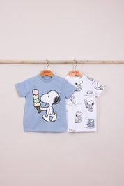 FOX תינוקות בנים חולצה מארז 2 חולצות ממותגות סנופי מארז 2 חולצות ממותגות סנופי