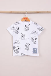 FOX תינוקות בנים חולצה מארז 2 חולצות ממותגות סנופי מארז 2 חולצות ממותגות סנופי