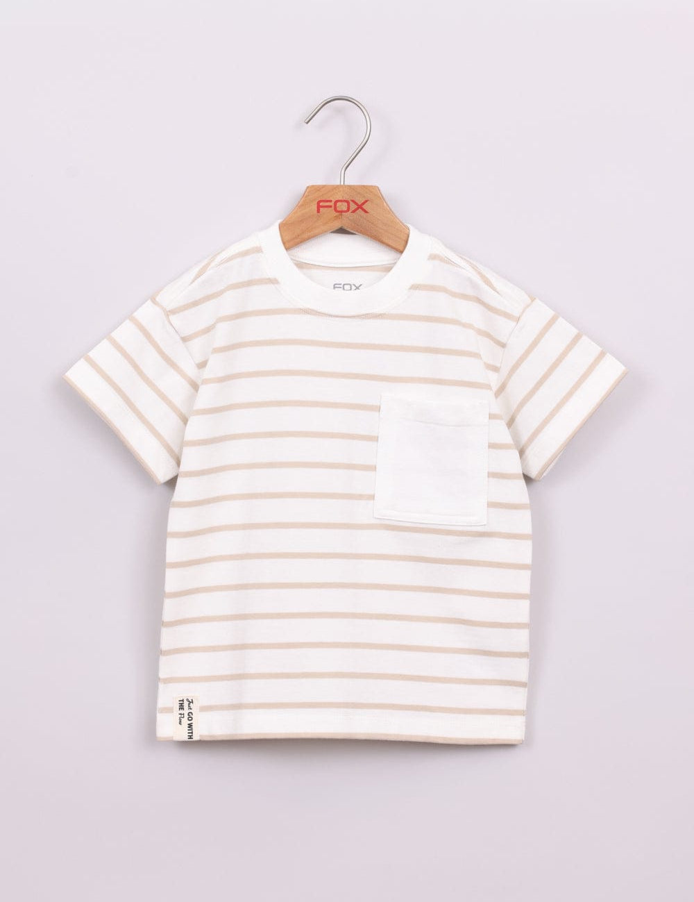 FOX תינוקות בנים חולצה חולצת פסים עם כיס חולצת פסים עם כיס