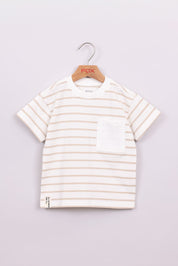 FOX תינוקות בנים חולצה חולצת פסים עם כיס חולצת פסים עם כיס