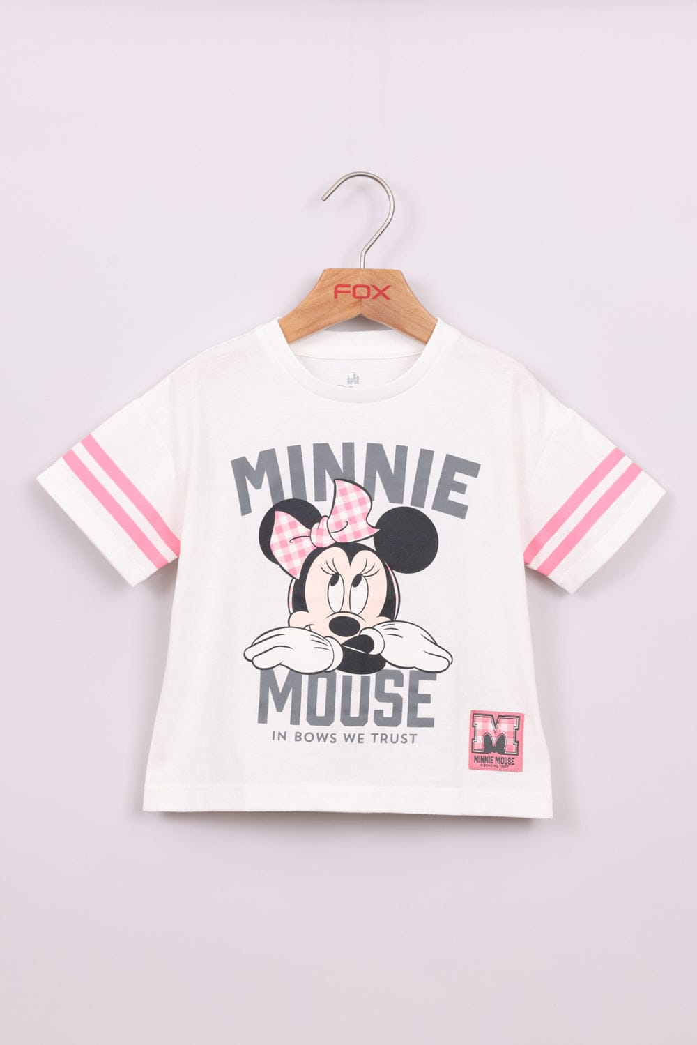FOX תינוקות בנות חולצה חולצה ממותגת מיני מאוס דיסני חולצה ממותגת מיני מאוס דיסני