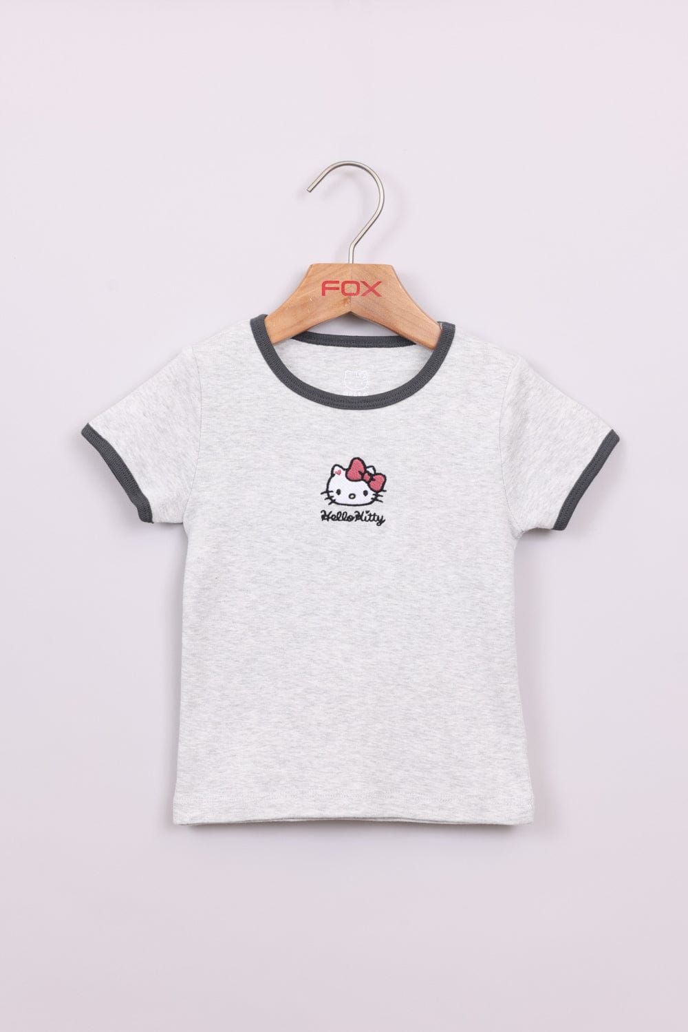 FOX תינוקות בנות חולצה חולצה ממותגת הלו קיטי חולצה ממותגת הלו קיטי