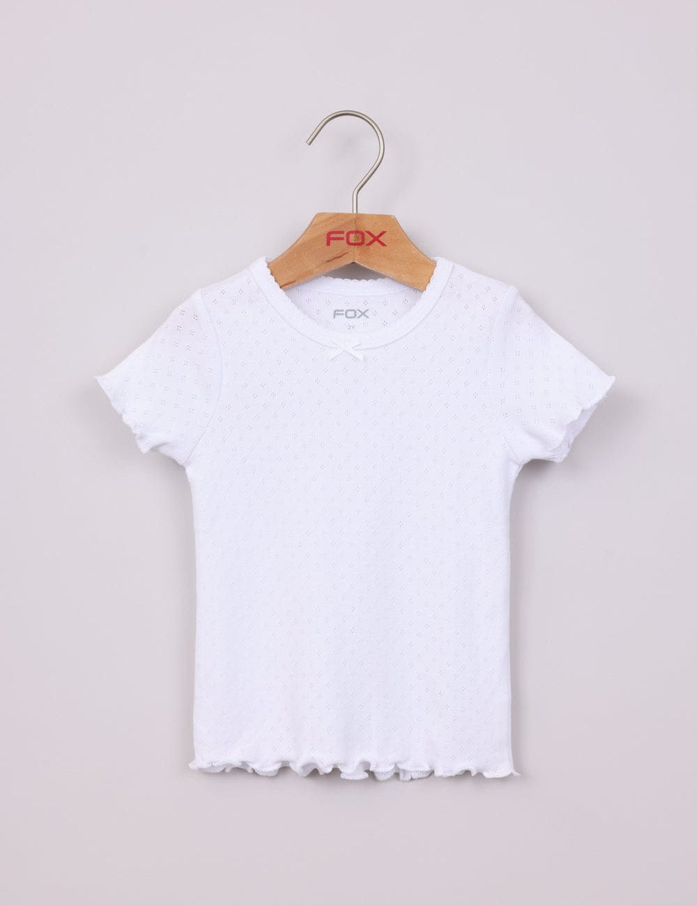 FOX תינוקות בנות חולצה קצרה חולצת פויינטל חולצת פויינטל