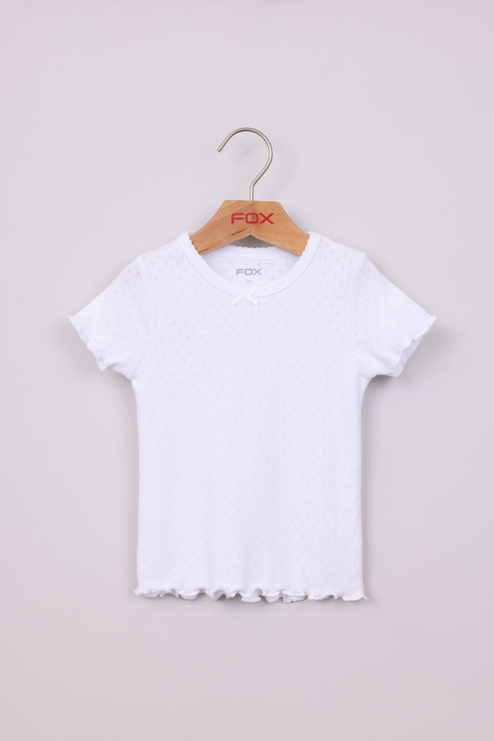 FOX תינוקות בנות חולצה קצרה חולצת פויינטל חולצת פויינטל