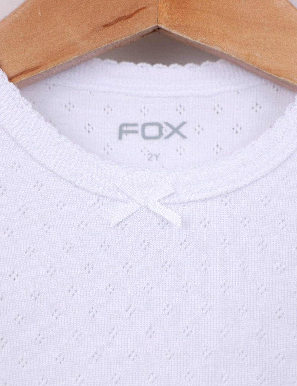 FOX תינוקות בנות חולצה קצרה חולצת פויינטל חולצת פויינטל