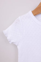 FOX תינוקות בנות חולצה קצרה חולצת פויינטל חולצת פויינטל