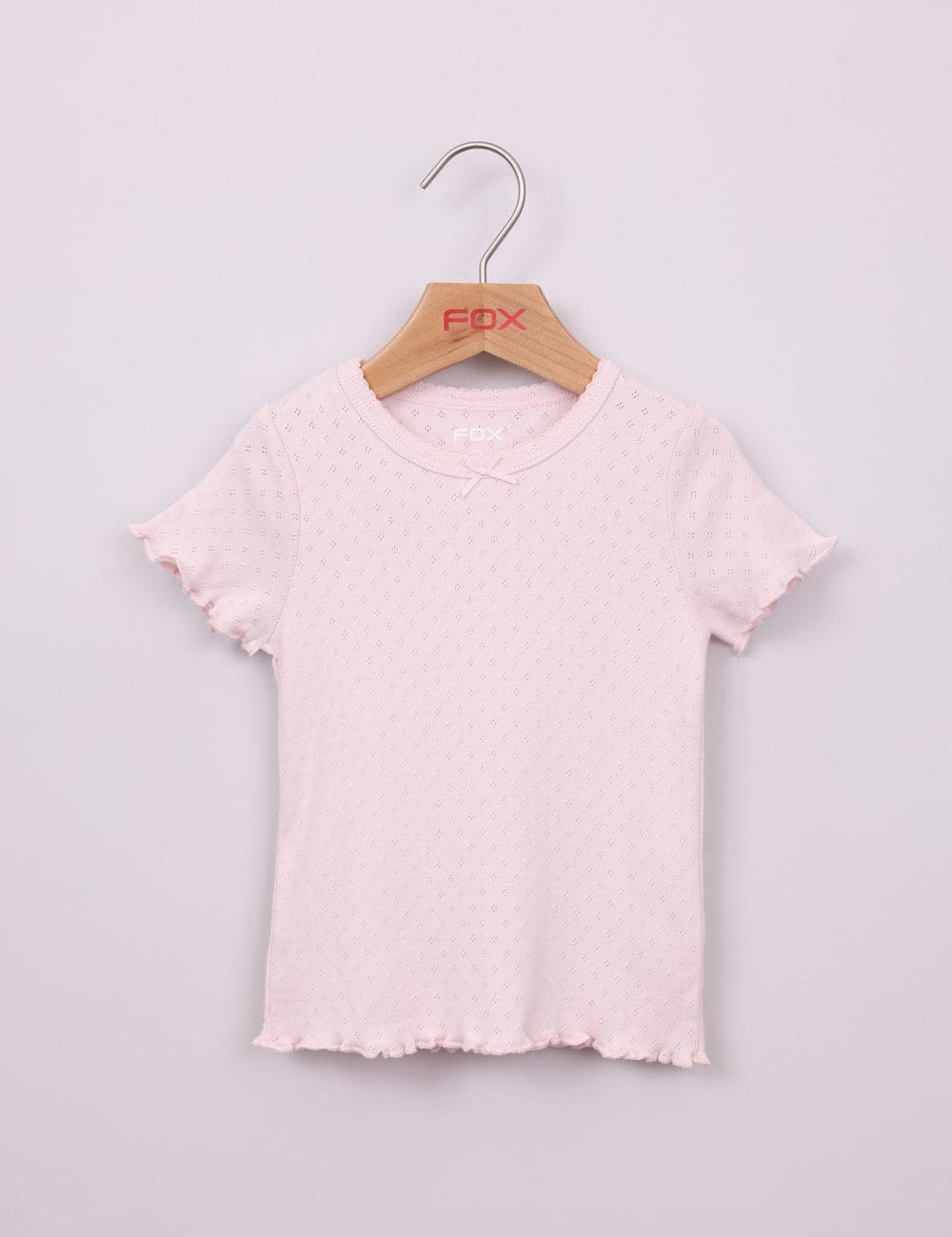 FOX תינוקות בנות חולצה קצרה חולצת פויינטל חולצת פויינטל