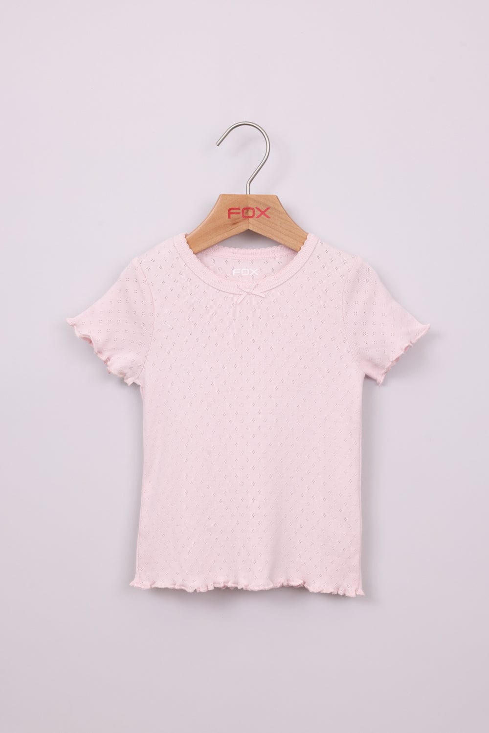 FOX תינוקות בנות חולצה קצרה חולצת פויינטל חולצת פויינטל