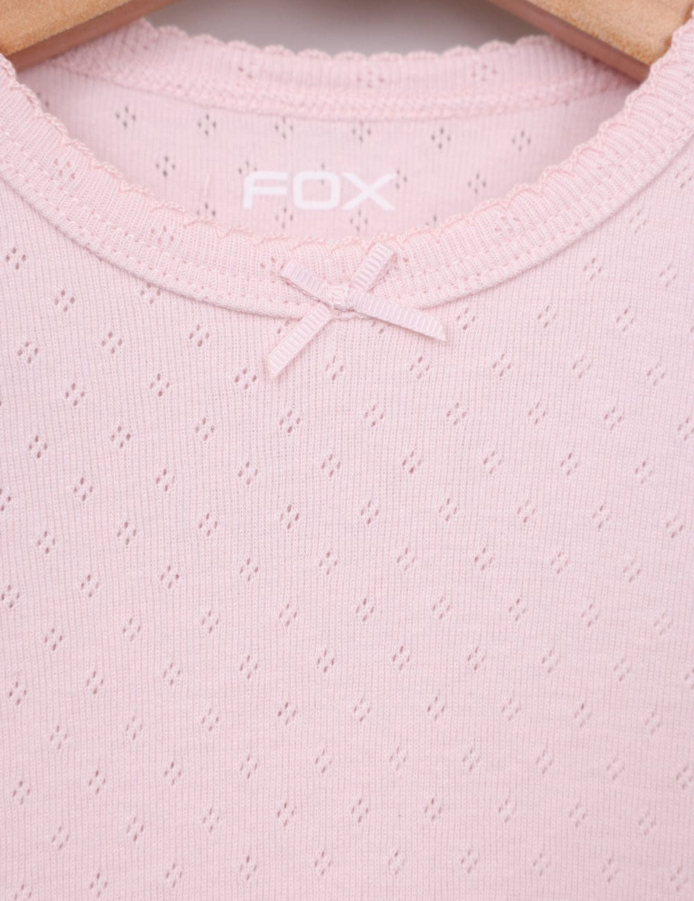 FOX תינוקות בנות חולצה קצרה חולצת פויינטל חולצת פויינטל