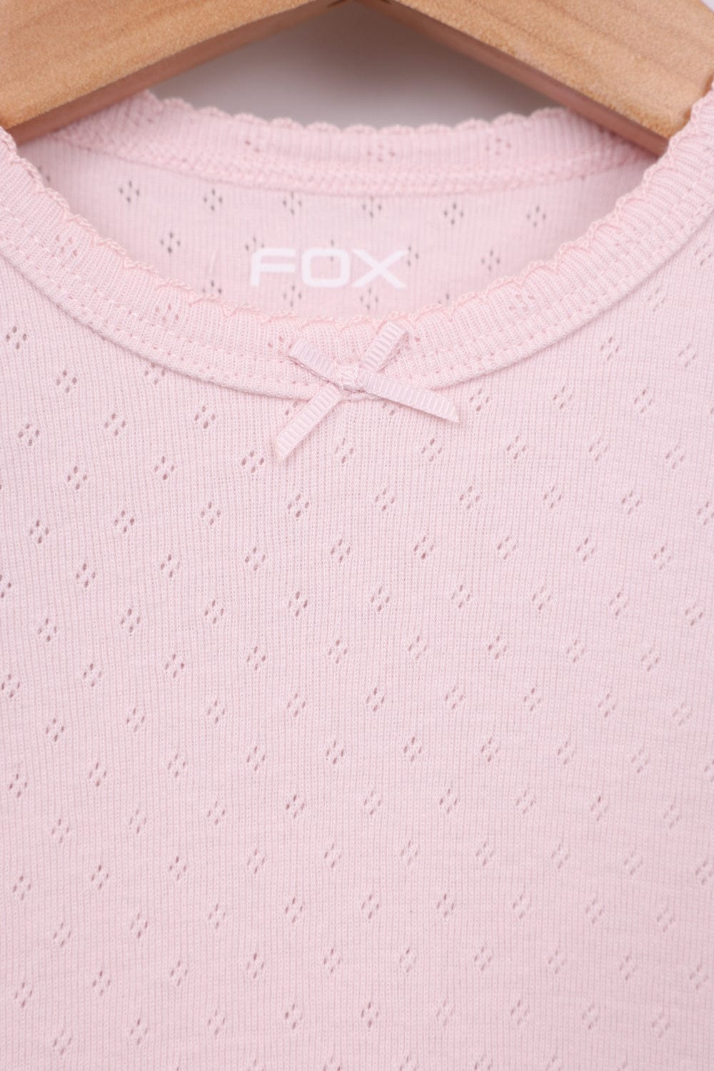 FOX תינוקות בנות חולצה קצרה חולצת פויינטל חולצת פויינטל