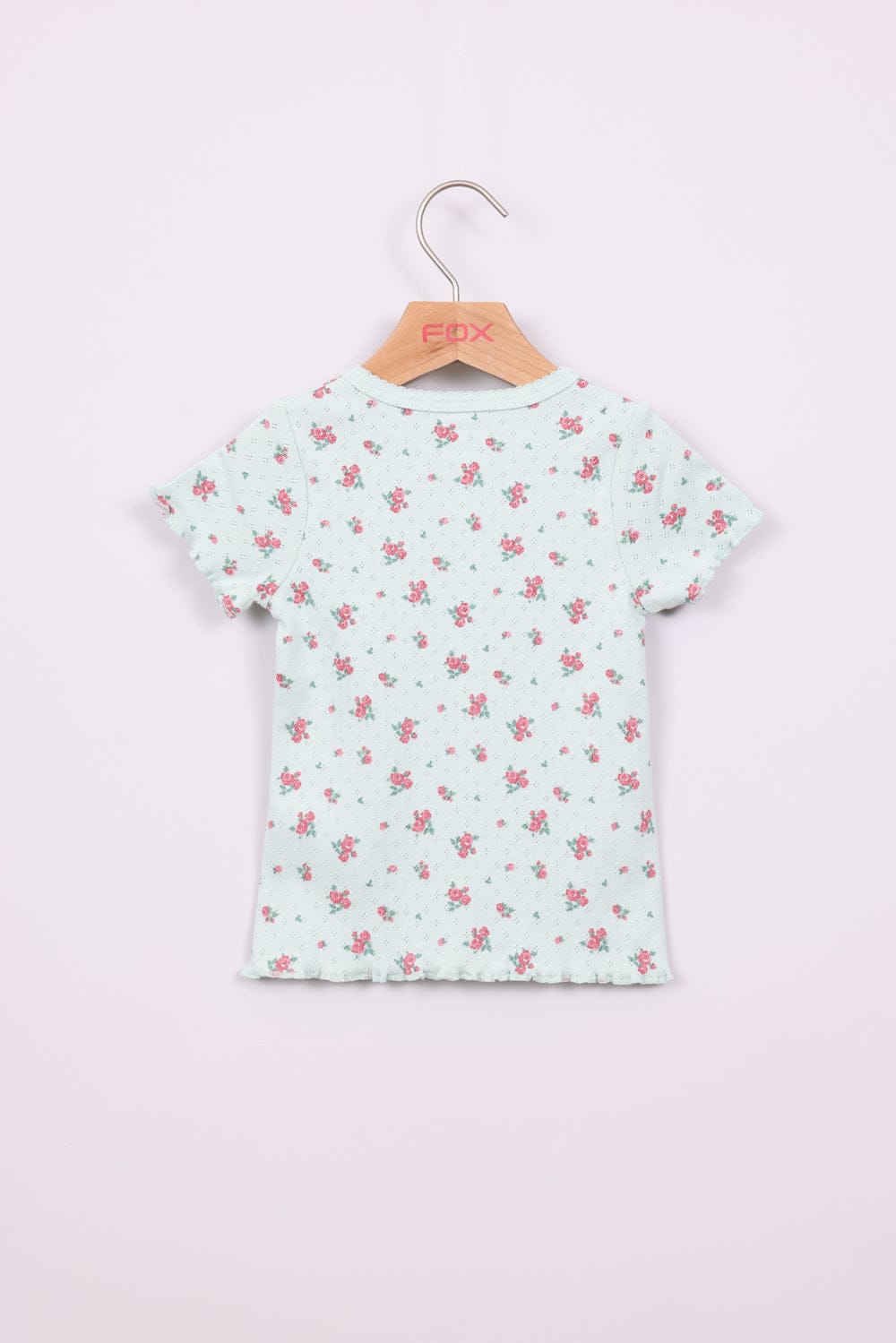 FOX תינוקות בנות חולצה קצרה חולצת פויינטל חולצת פויינטל