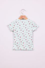 FOX תינוקות בנות חולצה קצרה חולצת פויינטל חולצת פויינטל