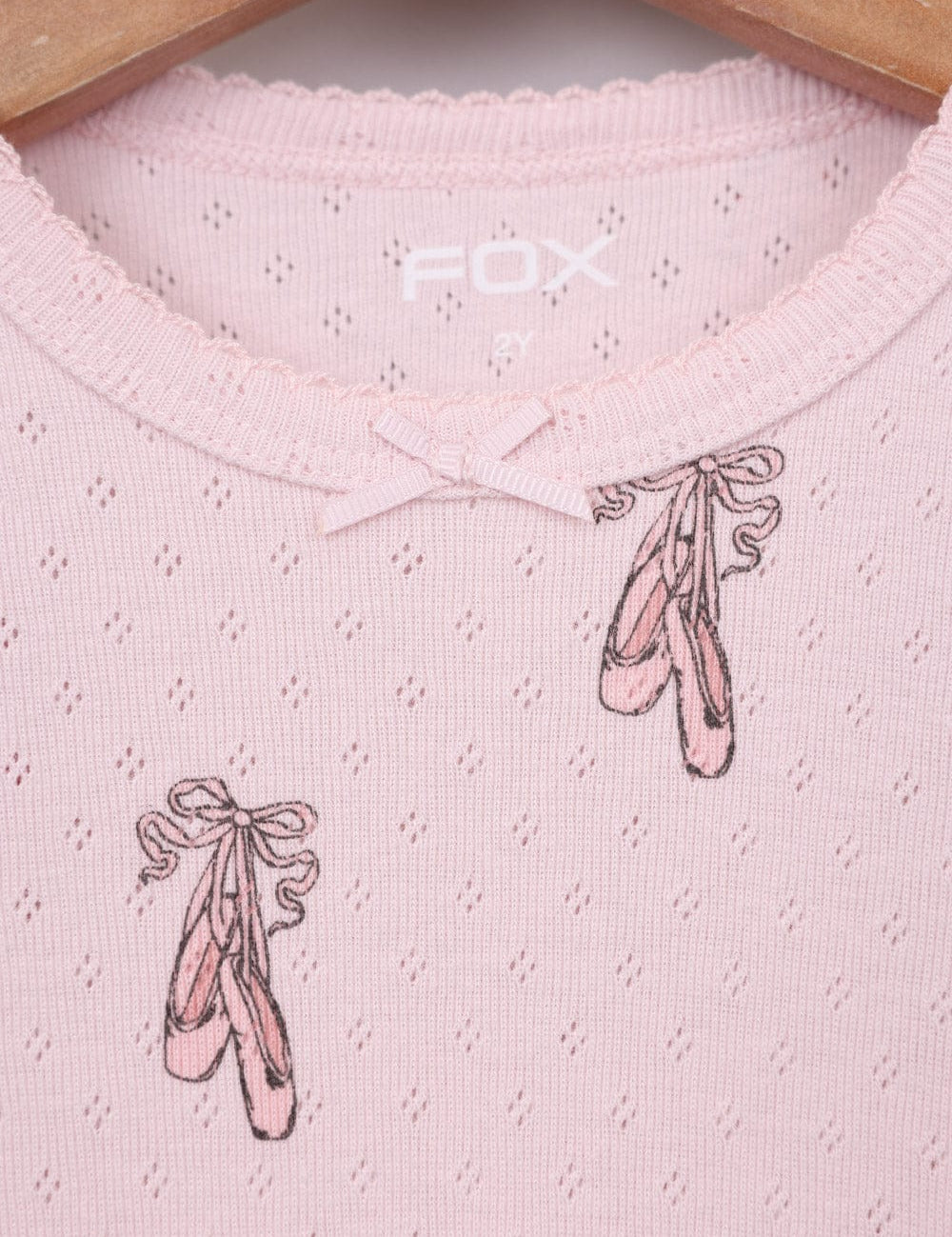 FOX תינוקות בנות חולצה קצרה חולצת פויינטל חולצת פויינטל