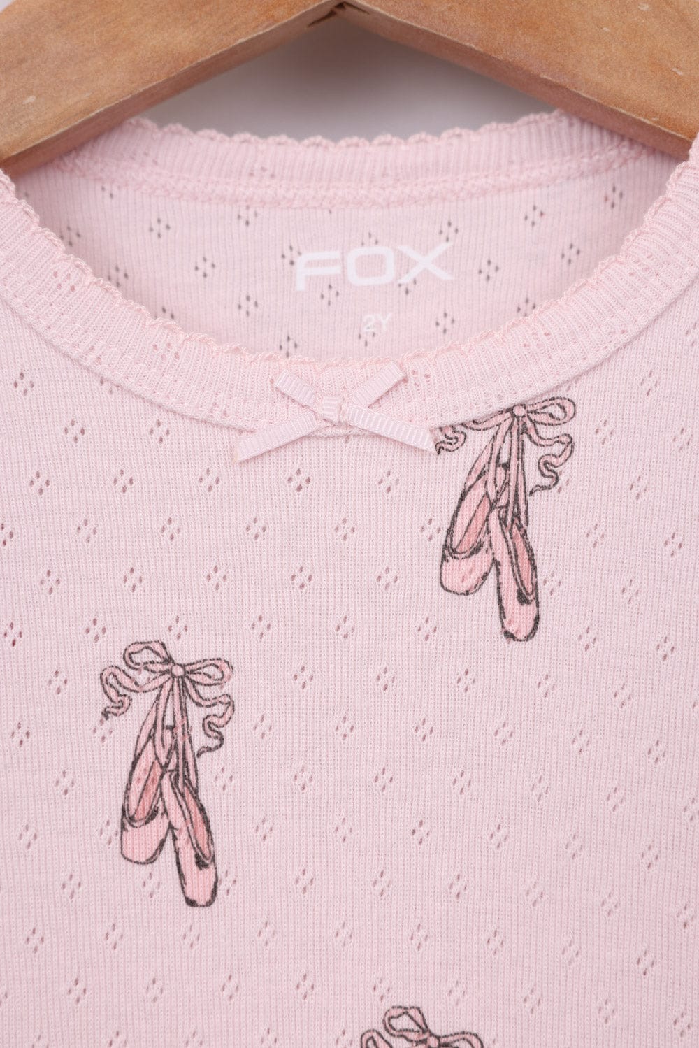 FOX תינוקות בנות חולצה קצרה חולצת פויינטל חולצת פויינטל