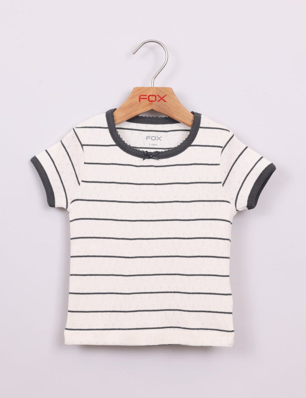 FOX תינוקות בנות חולצה חולצת פסים חולצת פסים
