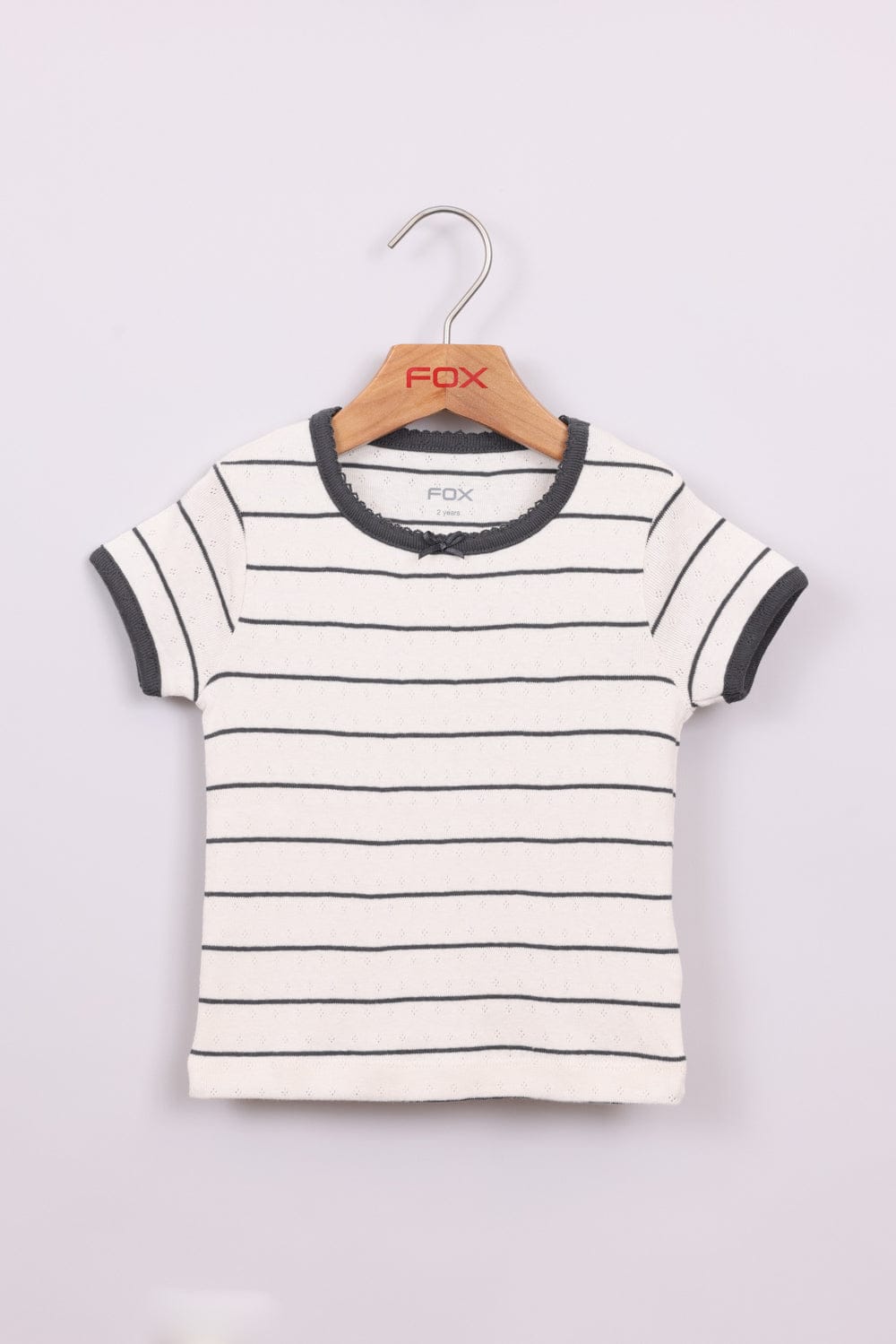 FOX תינוקות בנות חולצה חולצת פסים חולצת פסים