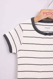 FOX תינוקות בנות חולצה חולצת פסים חולצת פסים