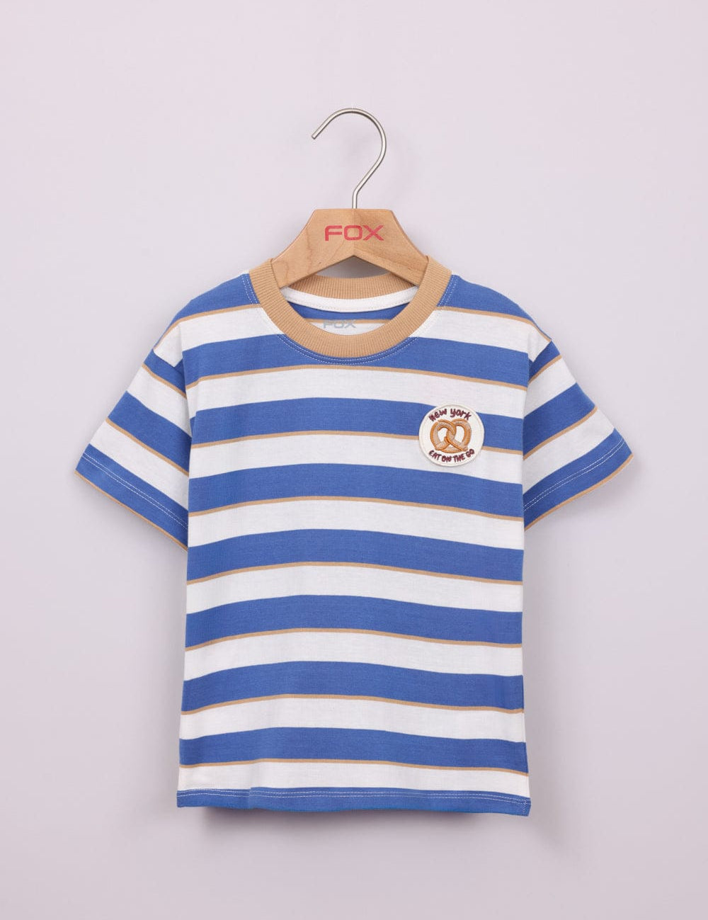 FOX תינוקות בנים חולצה קצרה חולצת פסים חולצת פסים
