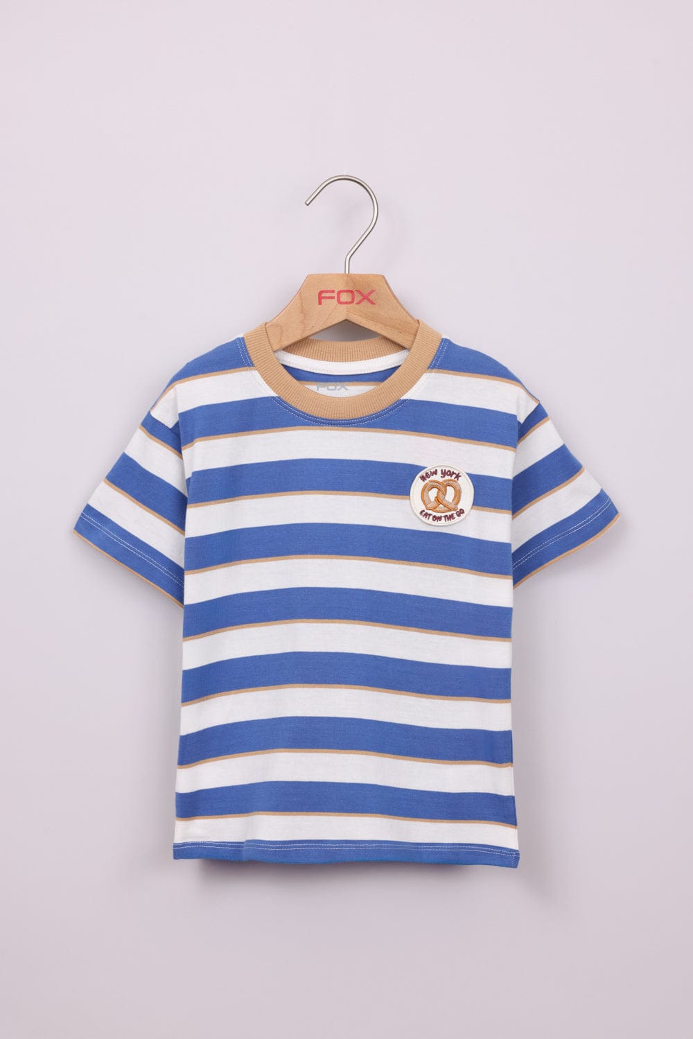 FOX תינוקות בנים חולצה קצרה חולצת פסים חולצת פסים