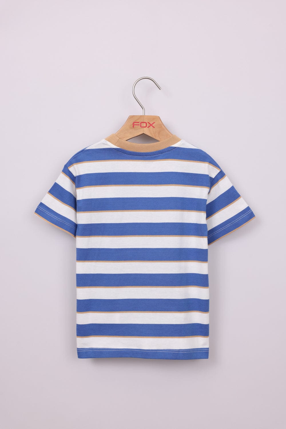 FOX תינוקות בנים חולצה קצרה חולצת פסים חולצת פסים