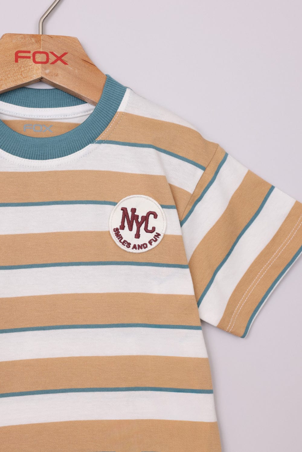 FOX תינוקות בנים חולצה קצרה חולצה עם פסים חולצה עם פסים