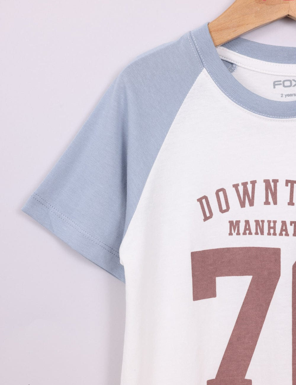 FOX תינוקות בנים חולצה חולצת טריקו עם הדפס חולצת טריקו עם הדפס