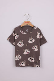 FOX תינוקות בנים חולצה קצרה חולצה ממותגת דיסני חולצה ממותגת דיסני