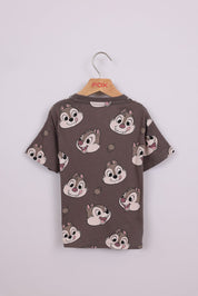 FOX תינוקות בנים חולצה קצרה חולצה ממותגת דיסני חולצה ממותגת דיסני