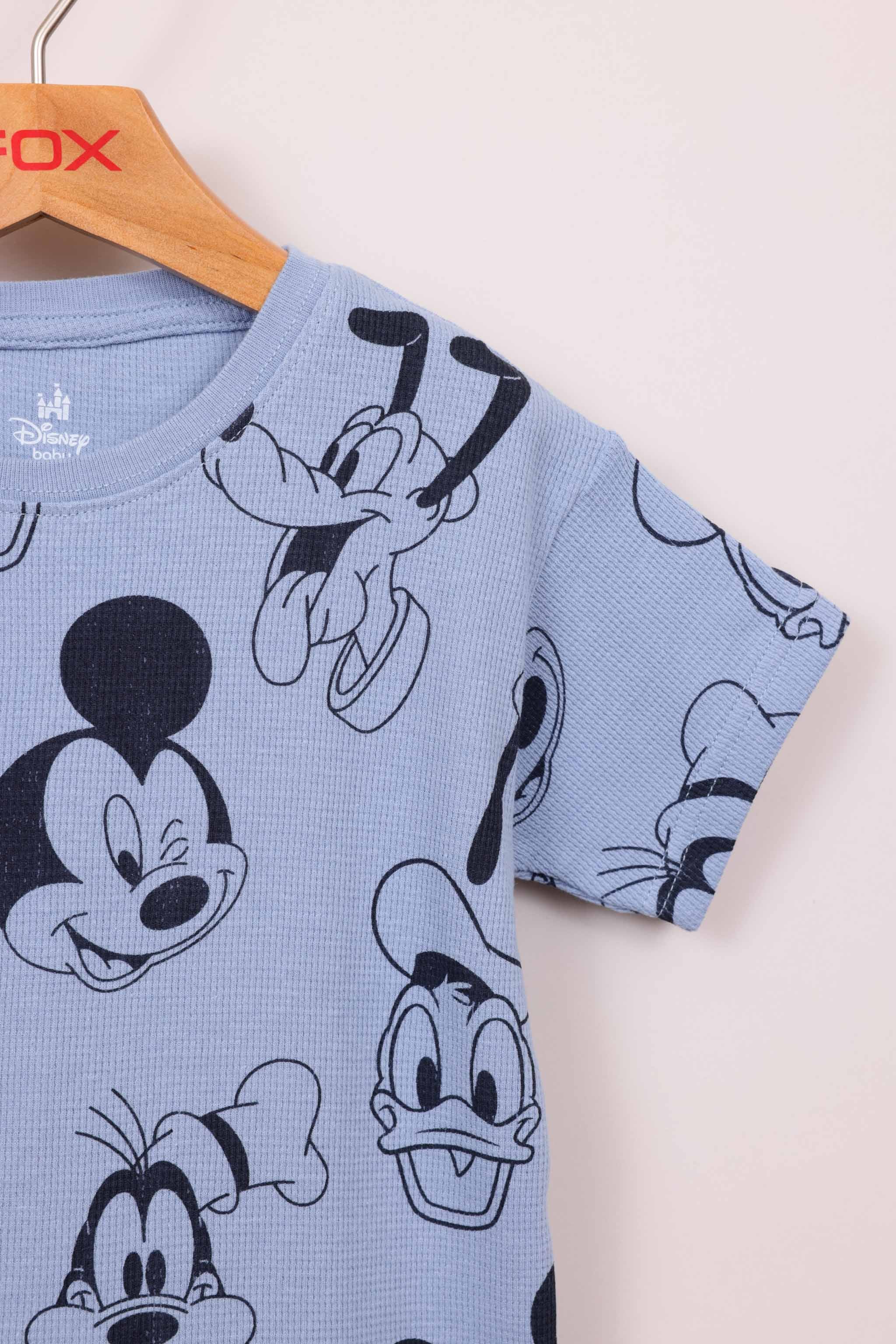 FOX תינוקות בנים חולצה חולצה ממותגת מיקי מאוס דיסני חולצה ממותגת מיקי מאוס דיסני