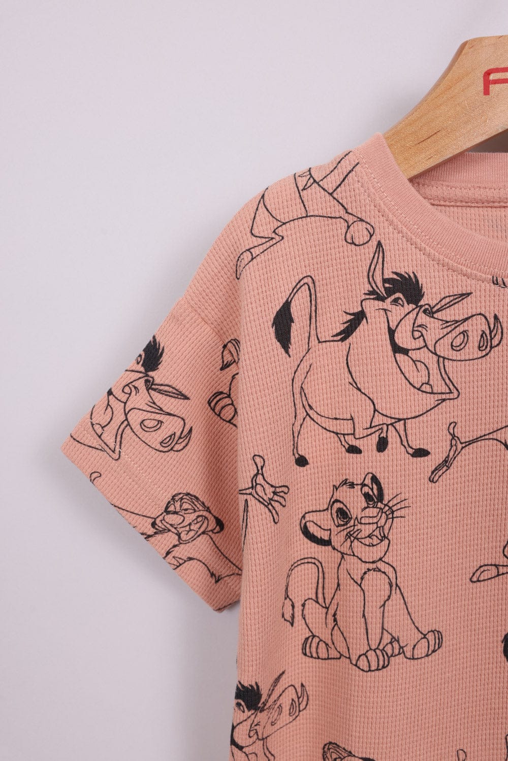 FOX תינוקות בנים חולצה קצרה חולצה ממותגת מלך האריות דיסני חולצה ממותגת מלך האריות דיסני