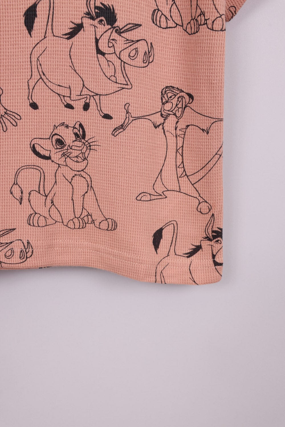 FOX תינוקות בנים חולצה קצרה חולצה ממותגת מלך האריות דיסני חולצה ממותגת מלך האריות דיסני