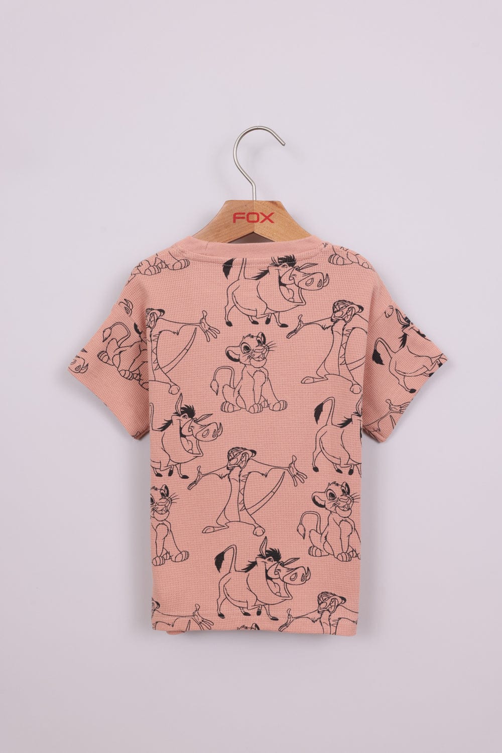 FOX תינוקות בנים חולצה קצרה חולצה ממותגת מלך האריות דיסני חולצה ממותגת מלך האריות דיסני