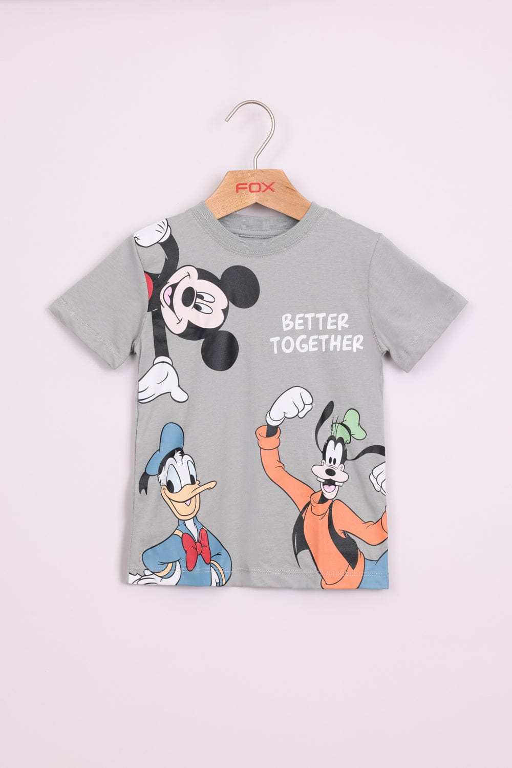 FOX תינוקות בנים חולצה קצרה חולצה ממותגת דיסני חולצה ממותגת דיסני