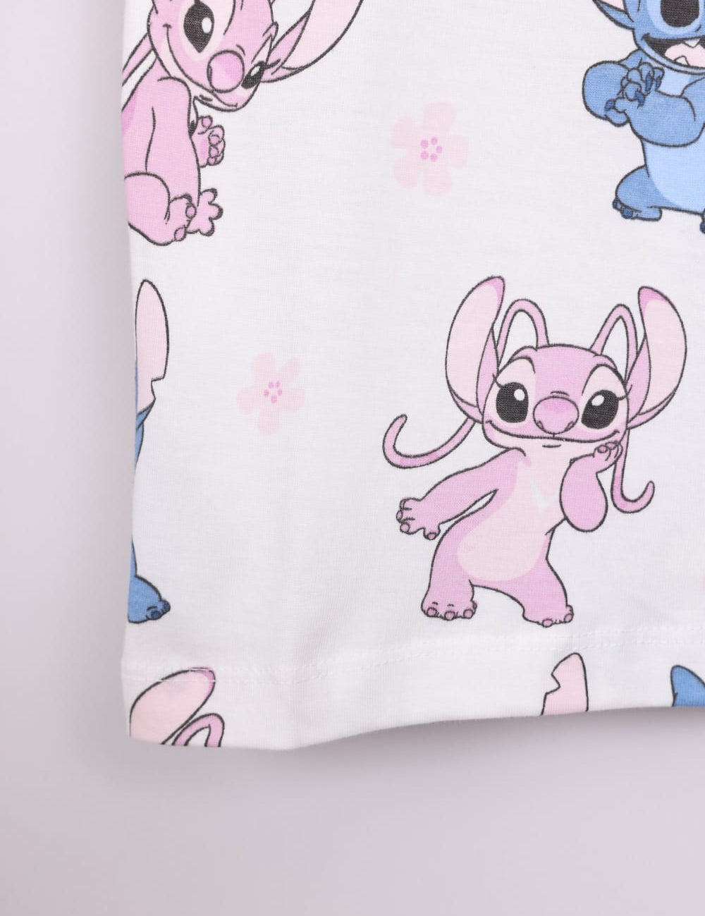 FOX תינוקות בנות חולצה חולצה ממותגת סטיץ' דיסני חולצה ממותגת סטיץ' דיסני