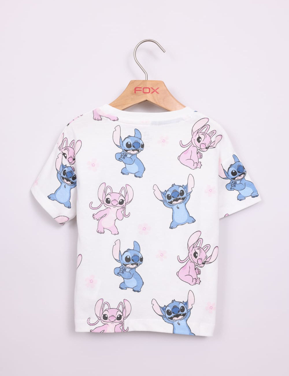 FOX תינוקות בנות חולצה חולצה ממותגת סטיץ' דיסני חולצה ממותגת סטיץ' דיסני