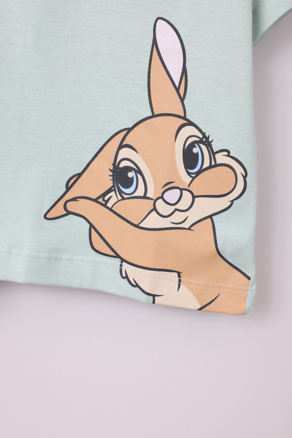 FOX תינוקות בנות חולצה קצרה חולצה ממותגת Miss Bunny דיסני חולצה ממותגת Miss Bunny דיסני