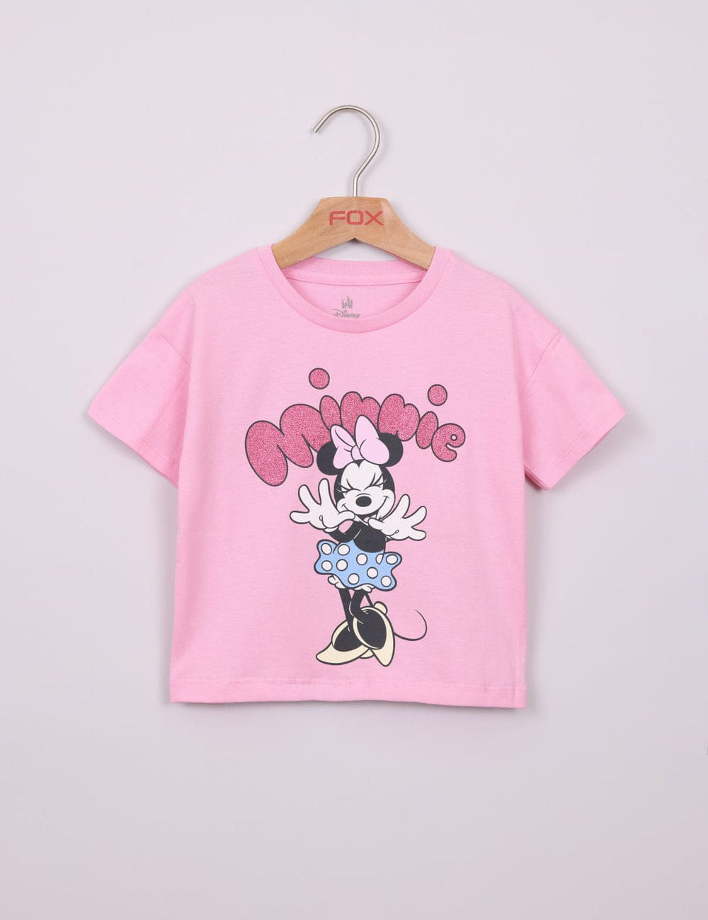 FOX תינוקות בנות חולצה חולצה ממותגת מיני מאוס דיסני חולצה ממותגת מיני מאוס דיסני