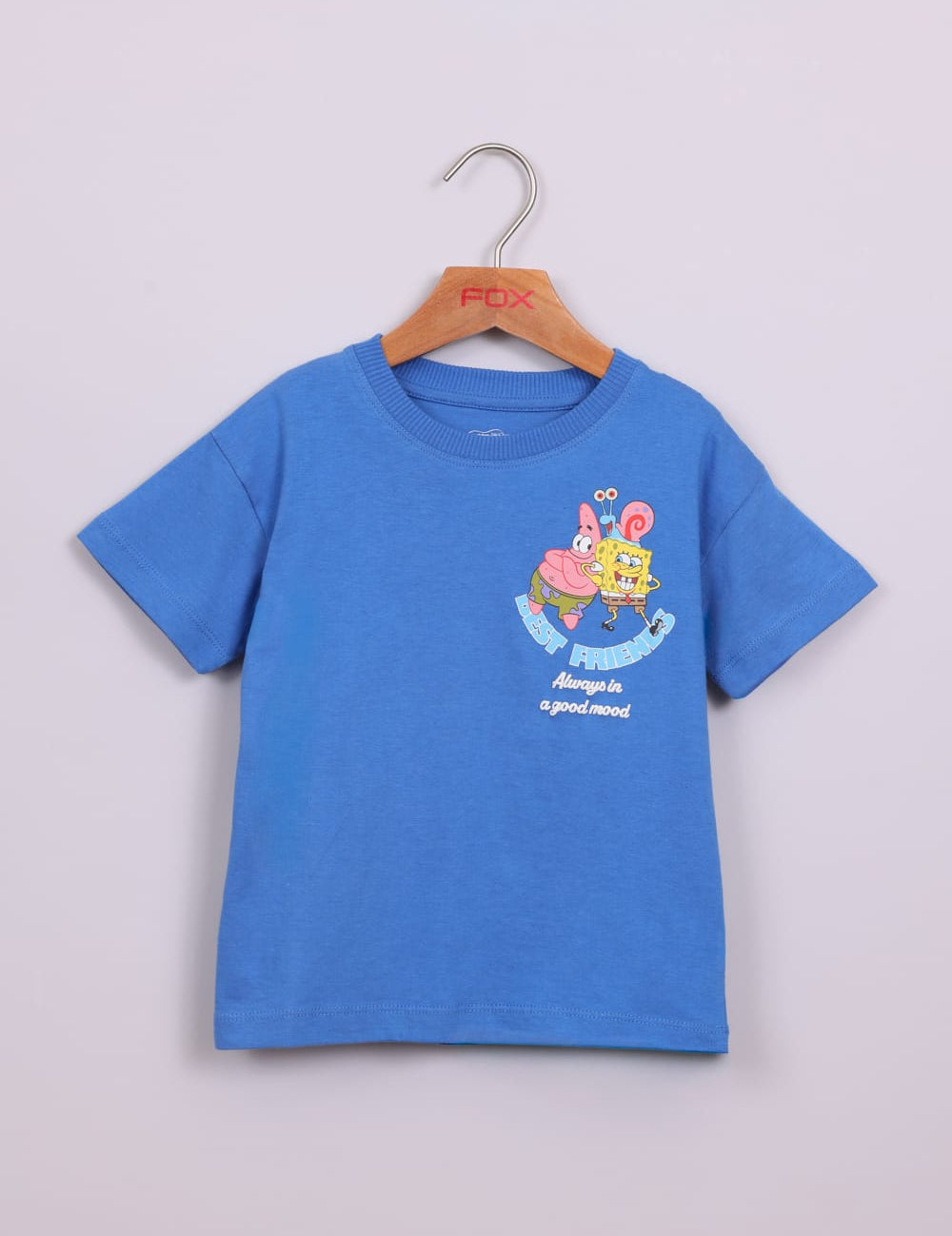 FOX תינוקות בנים חולצה חולצה ממותגת בוב ספוג חולצה ממותגת בוב ספוג