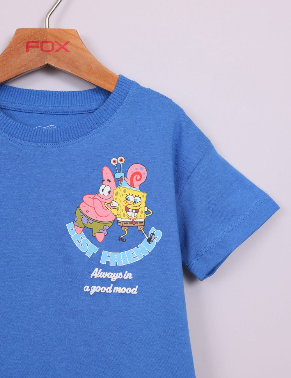 FOX תינוקות בנים חולצה חולצה ממותגת בוב ספוג חולצה ממותגת בוב ספוג