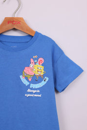 FOX תינוקות בנים חולצה חולצה ממותגת בוב ספוג חולצה ממותגת בוב ספוג