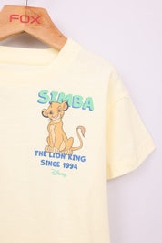 FOX תינוקות בנים חולצה חולצה ממותגת מלך האריות דיסני חולצה ממותגת מלך האריות דיסני
