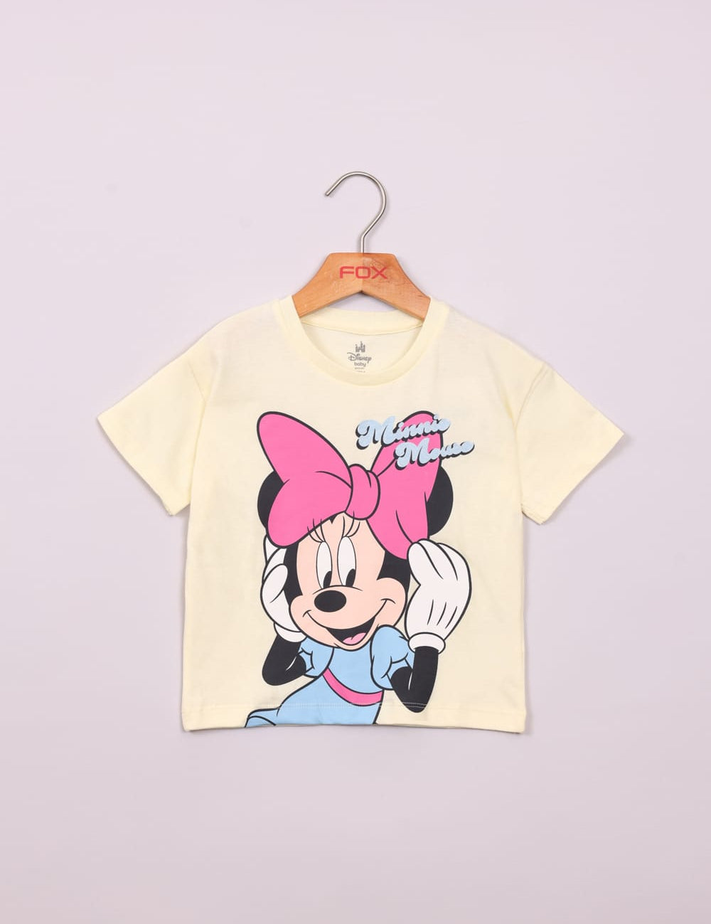 FOX תינוקות בנות חולצה חולצה ממותגת מיני מאוס דיסני חולצה ממותגת מיני מאוס דיסני