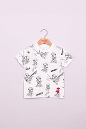 FOX תינוקות בנים חולצה חולצה ממותגת ספיידרמן חולצה ממותגת ספיידרמן