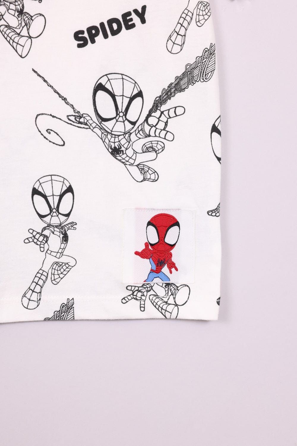 FOX תינוקות בנים חולצה חולצה ממותגת ספיידרמן חולצה ממותגת ספיידרמן