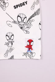 FOX תינוקות בנים חולצה חולצה ממותגת ספיידרמן חולצה ממותגת ספיידרמן