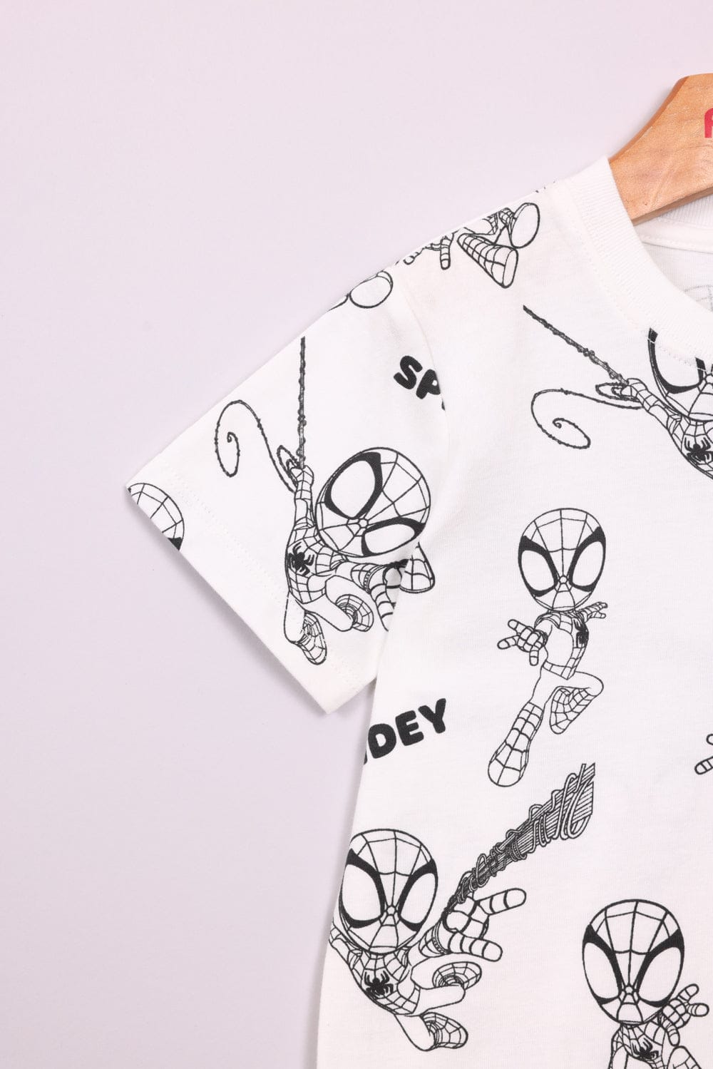 FOX תינוקות בנים חולצה חולצה ממותגת ספיידרמן חולצה ממותגת ספיידרמן